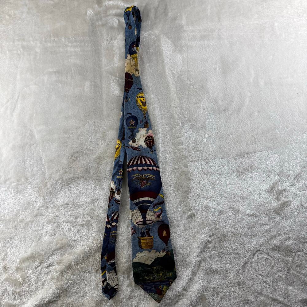 Tango by Max Raab Tie Americana Series Up, Up and Away Hot Air Balloons
